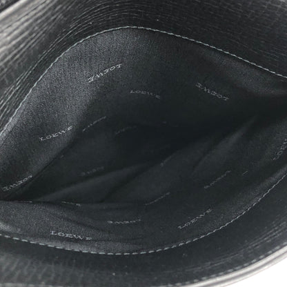 LOEWE Logo Embossed leather Totebag Black Vintage Old 62fd56