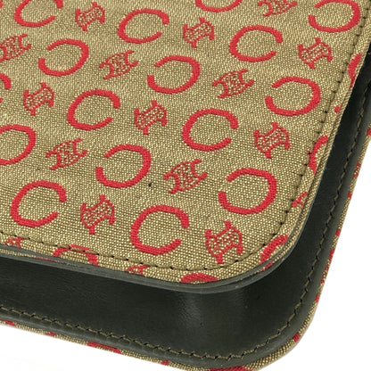 CELINE C Macadam Hobobag Handbag Khaki Vintage Old Celine autfpw