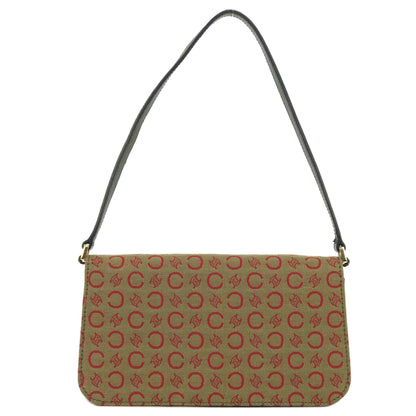 CELINE C Macadam Hobobag Handbag Khaki Vintage Old Celine autfpw