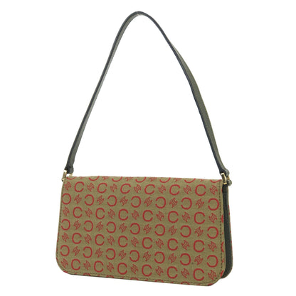 CELINE C Macadam Hobobag Handbag Khaki Vintage Old Celine autfpw