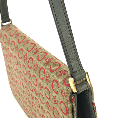CELINE C Macadam Hobobag Handbag Khaki Vintage Old Celine autfpw