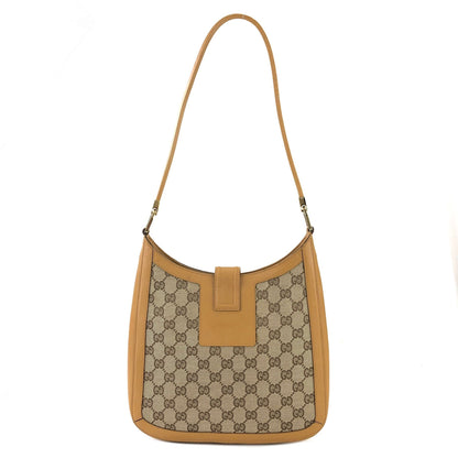 GUCCI GG canvas Shoulder bag Hobo bag Beige Vintage Old 3f6cjb