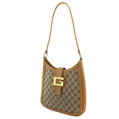 GUCCI GG canvas Shoulder bag Hobo bag Beige Vintage Old 3f6cjb