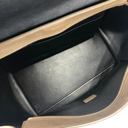 CELINE 2WAY 皮革肩背包 黑卡其色 黑色 舊款 Celine ukbr8v