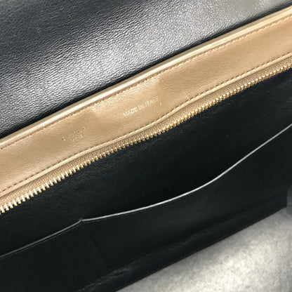 CELINE 2WAY 皮革肩背包 黑卡其色 黑色 舊款 Celine ukbr8v