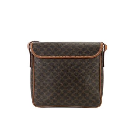 CELINE Macadam  Mantel Crossbody Shoulder bag Brown Vintage Old Celine j48ami