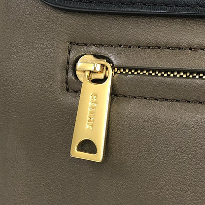 CELINE 2WAY 皮革肩背包 黑卡其色 黑色 舊款 Celine ukbr8v