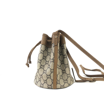 GUCCI GG plus Drawstring Small Shoulder bag Beige Old gucci Vintage vzc572