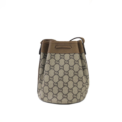 GUCCI GG plus Drawstring Small Shoulder bag Beige Old gucci Vintage vzc572