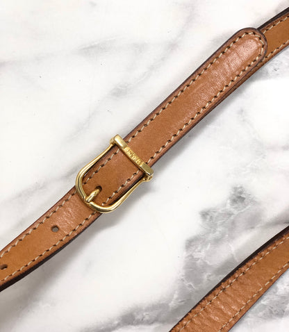 CELINE Macadam Crossbody Small Shoulder bag Brown Vintage Old CELINE 2vu48h
