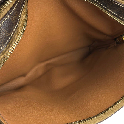 CELINE Macadam Square Crossbody Shoulder bag Brown Vintage Old CELINE 25tn36