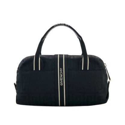 GIVENCHY Logo pattern Nylon Mini Boston bag Handbag Black Vintage Old emzydn