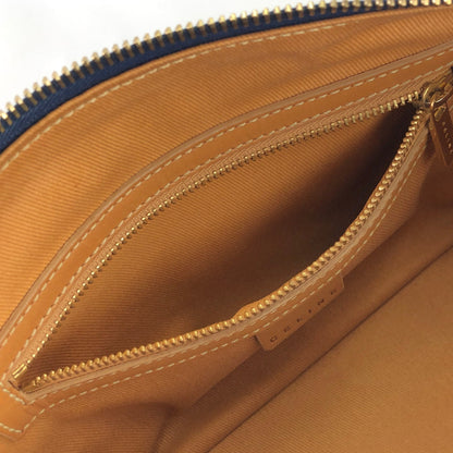 CELINE C Macadam Fabric Hobo Handbag Indigo Denim OldCELINE Vintage 5nki6f