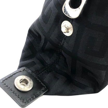 GIVENCHY Logo pattern Nylon Mini Boston bag Handbag Black Vintage Old emzydn