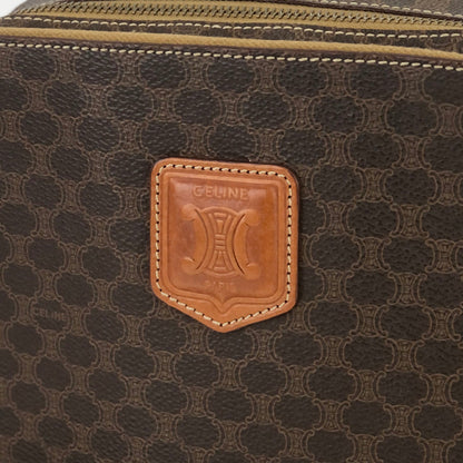 CELINE Macadam Square Crossbody Shoulder bag Brown Vintage Old CELINE 25tn36