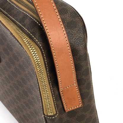 CELINE Macadam Square Crossbody Shoulder bag Brown Vintage Old CELINE 25tn36