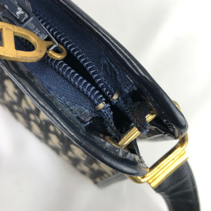 Christian Dior Trotter Jaguar Shoulderbag Handbag Navy Vintage Old u6xe25