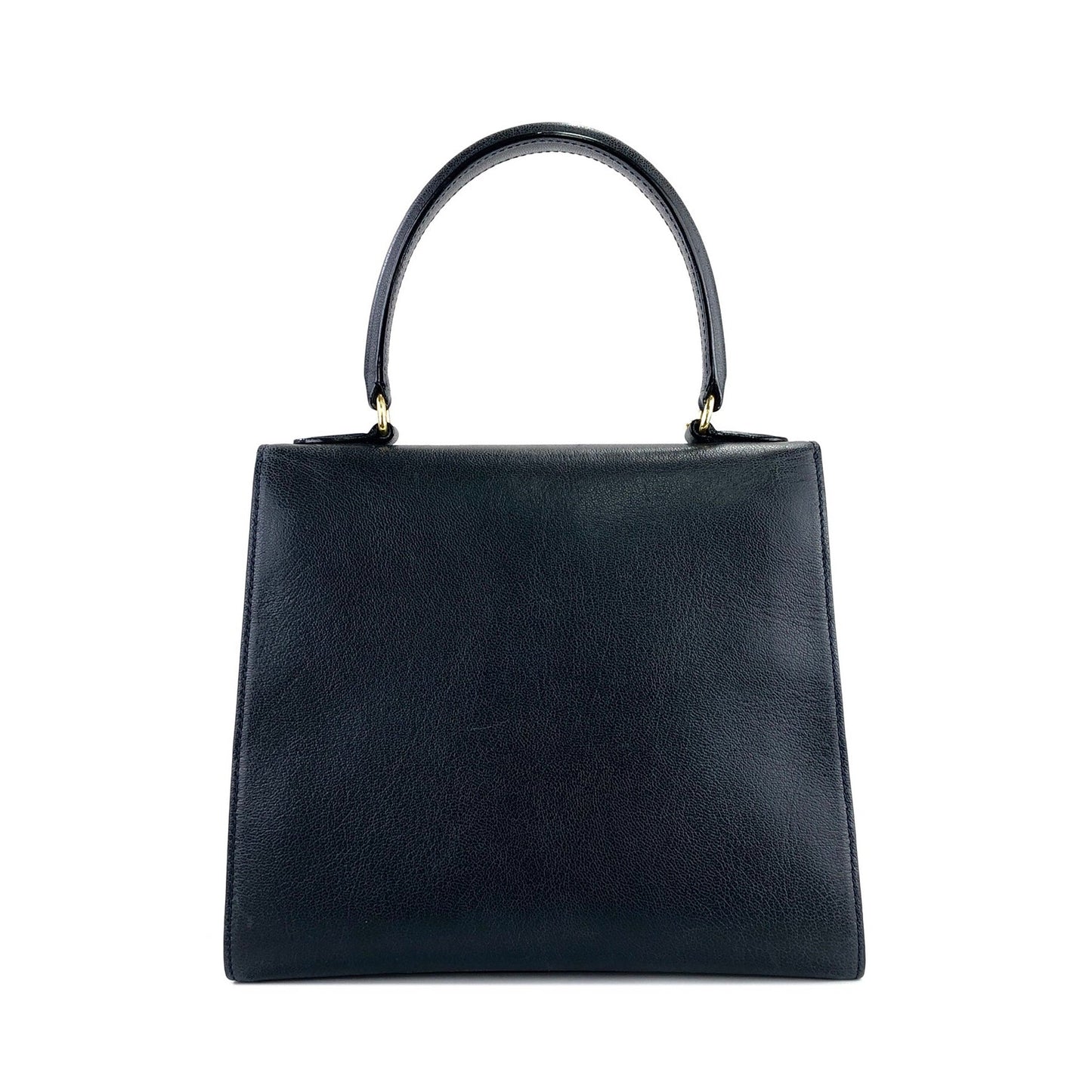CELINE Chain Gancini Mantel 2Way Handbag Crossbody Shoulder bag Black Vintage Old CELINE warit3