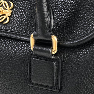 LOEWE Alamo Anagram Turn lock Handbag Shoulderbag Black Vintage Old 8x57zd