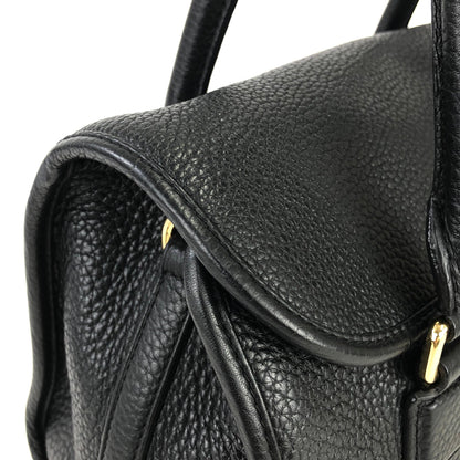 LOEWE Alamo Anagram Turn lock Handbag Shoulderbag Black Vintage Old 8x57zd