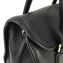 Load image into Gallery viewer, LOEWE Alamo Anagram Turn lock Handbag Shoulderbag Black Vintage Old 8x57zd
