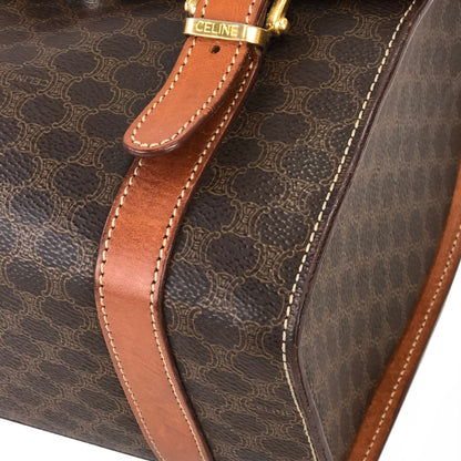 CELINE Macadam Blason Triomphe Box 手提包 棕色 復古 舊款 CELINE ifc326
