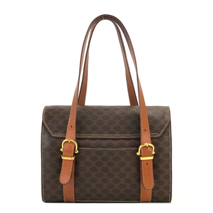 CELINE Macadam Blason Triomphe Box 手提包 棕色 復古 舊款 CELINE ifc326