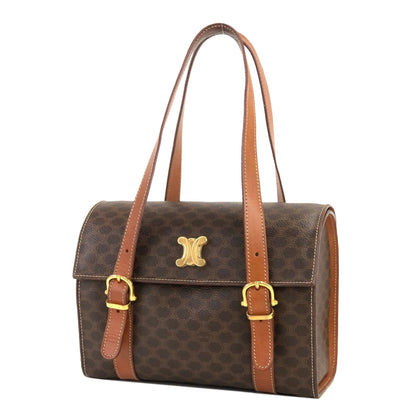 CELINE Macadam Blason Triomphe Box 手提包 棕色 復古 舊款 CELINE ifc326