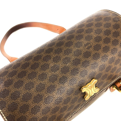 CELINE Macadam Blason Triomphe Box 手提包 棕色 復古 舊款 CELINE ifc326