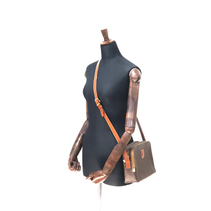 CELINE Macadam Square Crossbody Shoulder bag Brown Vintage Old CELINE 25tn36