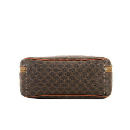 CELINE Macadam Handbag Vanity bag Brown Vintage OldCELINE 2uhtjy