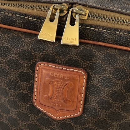 CELINE Macadam Handbag Vanity bag Brown Vintage OldCELINE 2uhtjy