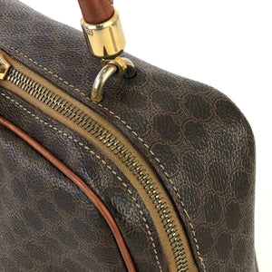 CELINE Macadam Handbag Vanity bag Brown Vintage OldCELINE 2uhtjy