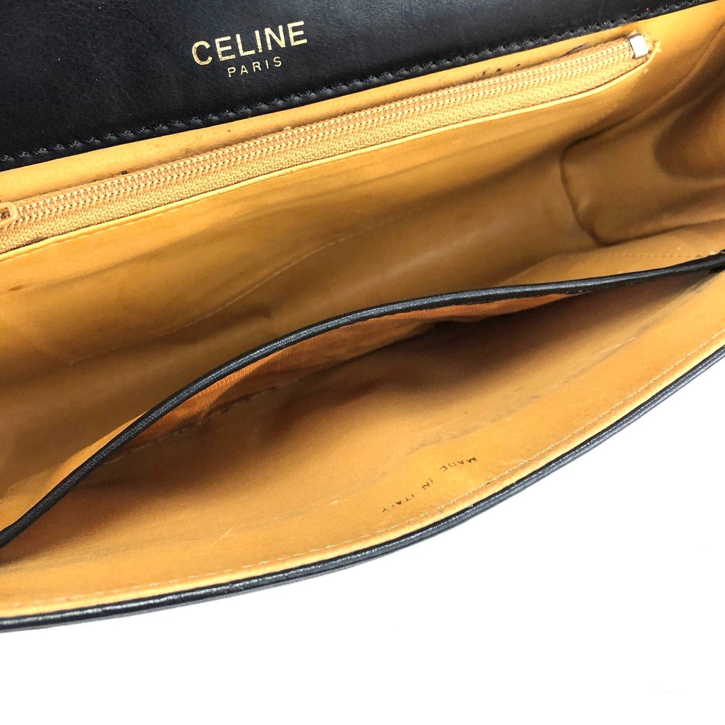 CELINE Horsebit Two-way Shoulder bag Clutch bagBlack Vintage Old Celine z4nx75