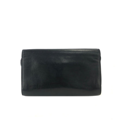 CELINE 馬銜扣兩用單肩包手拿包黑色復古舊 Celine z4nx75