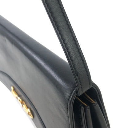 CELINE 馬銜扣兩用單肩包手拿包黑色復古舊 Celine z4nx75