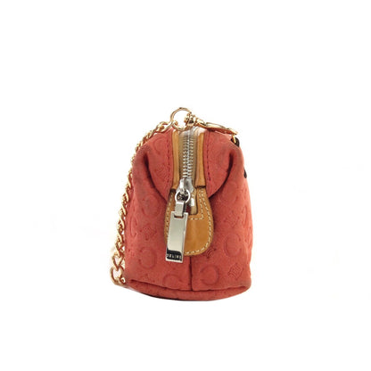 CELINE C Macadam 絨面革鏈條迷你手提包 紅色舊款 CELINE Vintage 28tdkd