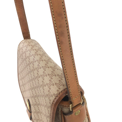 CELINE Macadam Blason 翻蓋斜背包迷你肩背包米色復古舊 Celine 3mrfgw