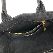 Load image into Gallery viewer, PRADA CANAPA Logo Denim Handbag 1BG439 Gray Vintage Old iggse5
