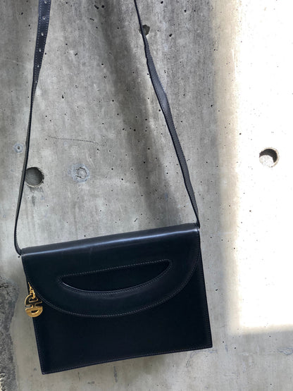 CELINE 鏤空肩背包手拿包黑色復古舊 Celine p7aitt