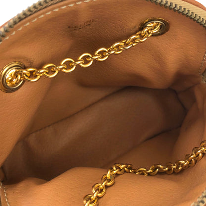 CELINE Macadam Crossbody Chain Small Shoulder bag Beige Vintage Old CELINE nhnp75