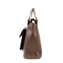 Load image into Gallery viewer, GUCCI Metal handle Leather Handbag Shoulder bag Brown Old gucci Vintage ijdcnf
