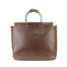 Load image into Gallery viewer, GUCCI Metal handle Leather Handbag Shoulder bag Brown Old gucci Vintage ijdcnf
