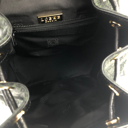 LOEWE Anagram pattern Jacquard Backpack Black Vintage Old akvukm
