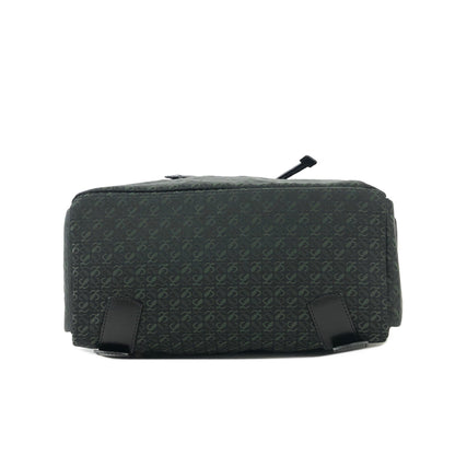 LOEWE Anagram pattern Jacquard Backpack Black Vintage Old akvukm