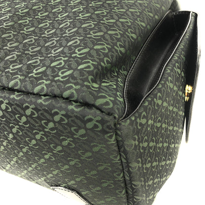 LOEWE Anagram pattern Jacquard Backpack Black Vintage Old akvukm