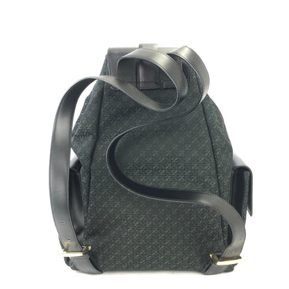 LOEWE Anagram pattern Jacquard Backpack Black Vintage Old akvukm