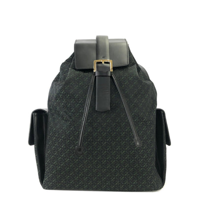 LOEWE Anagram pattern Jacquard Backpack Black Vintage Old akvukm