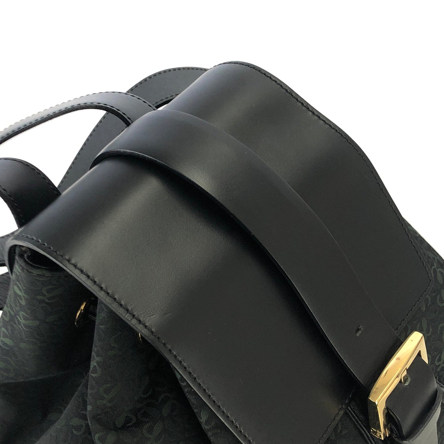 LOEWE Anagram pattern Jacquard Backpack Black Vintage Old akvukm