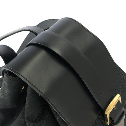 LOEWE Anagram pattern Jacquard Backpack Black Vintage Old akvukm